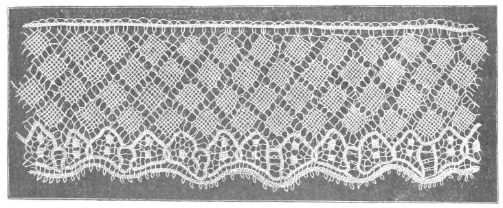 Lace with filled diamonds Lace with filled diamonds