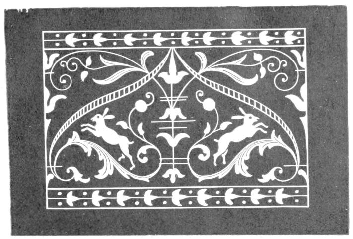 Pattern with leaping hares Pattern with leaping hares