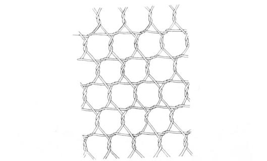 Drawing of stitched hexagons Drawing of stitched hexagons