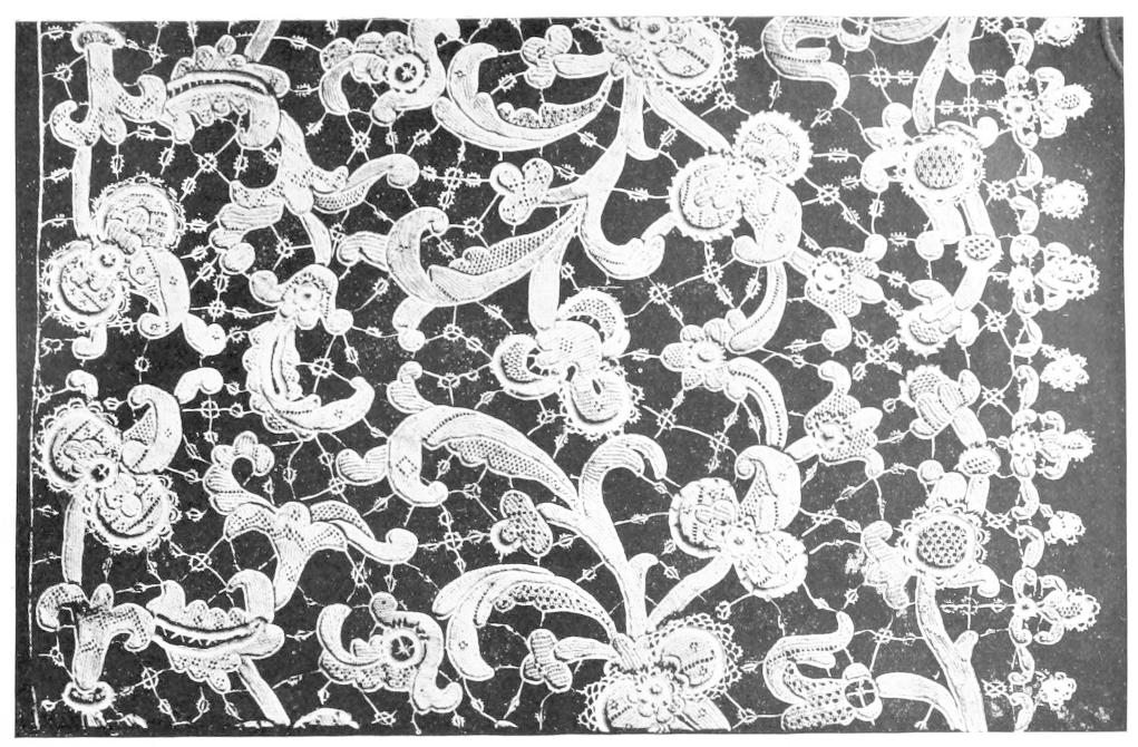 Lace with rambling foliage