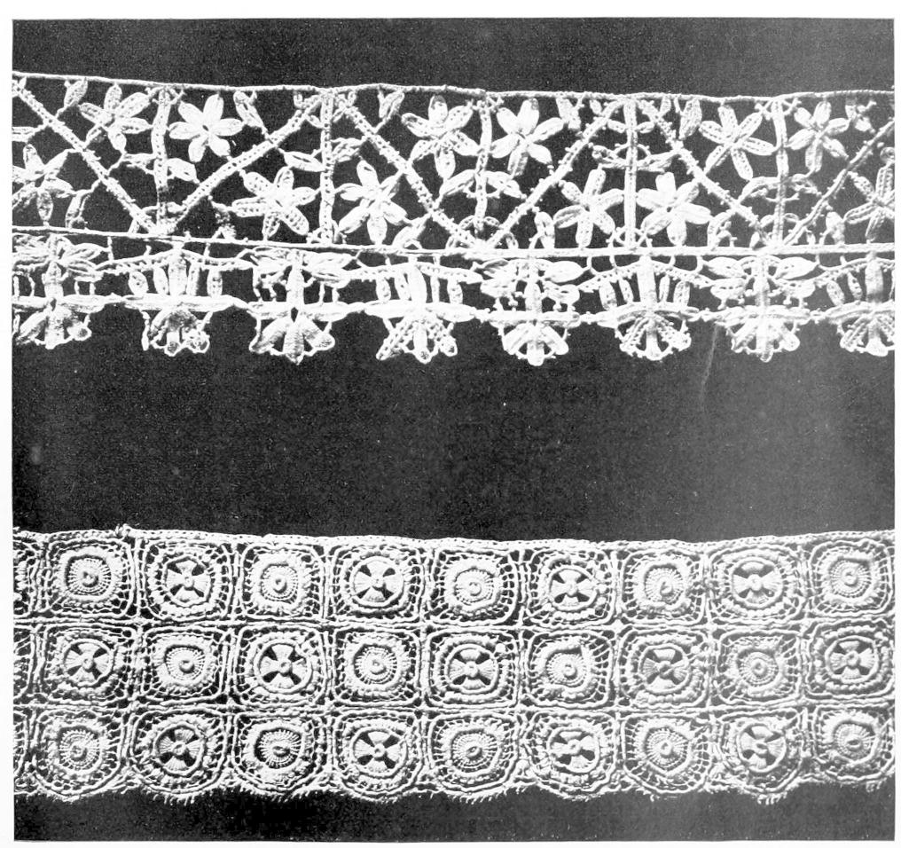 Two bands of lace