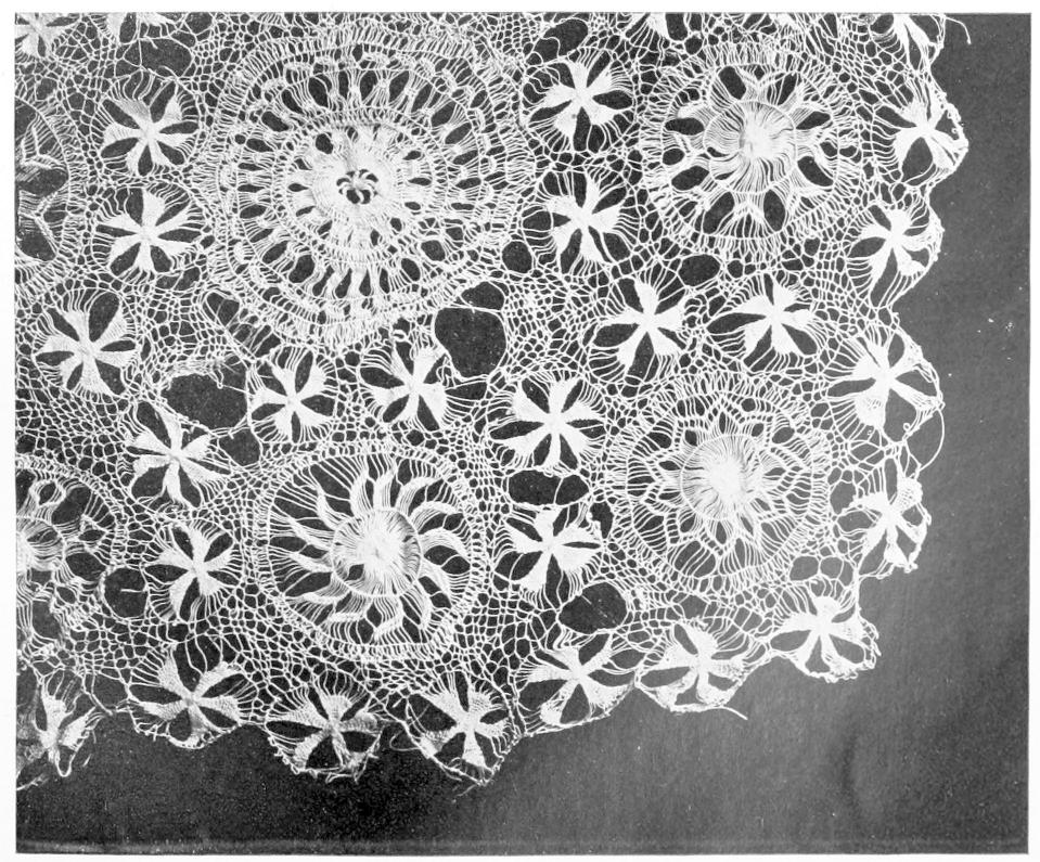 Lace with sun designs