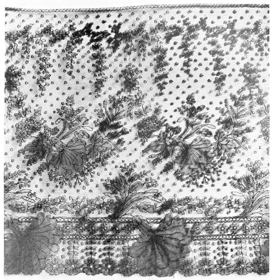Black lace with flowers Black lace with flowers
