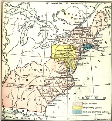 The Colonies of North America at the Time of the Declaration of Independence The Colonies of North America at the Time of the Declaration of Independence