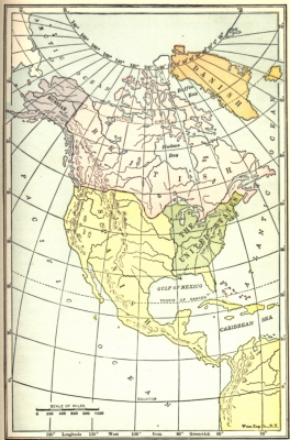 North America according to the Treaty of 1783 North America according to the Treaty of 1783