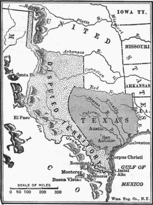 Texas and the Territory in Dispute Texas and the Territory in Dispute