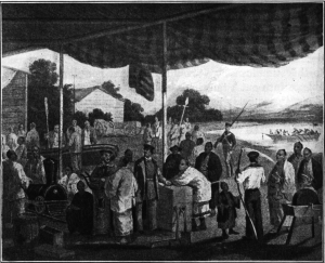 Commodore Perry's Men Making Presents to the Japanese Commodore Perry's Men Making Presents to the Japanese