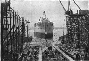 The Launching of a Ship at the Great Naval Yards, Newark, N.J. The Launching of a Ship at the Great Naval Yards, Newark, N.J.