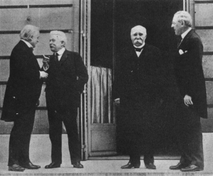 Premiers Lloyd George, Orlando and Clémenceau and President Wilson at Paris Premiers Lloyd George, Orlando and Clémenceau and President Wilson at Paris