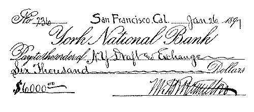 A cheque for the purchase of a draft. A cheque for the purchase of a draft.