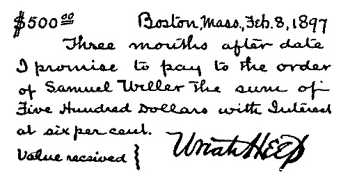Ordinary form of promissory note. Ordinary form of promissory note.