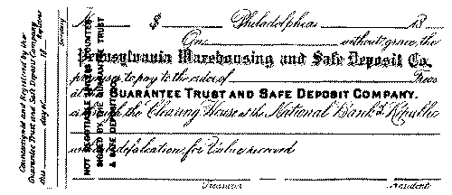 A special form for a promissory note. A special form for a promissory note.