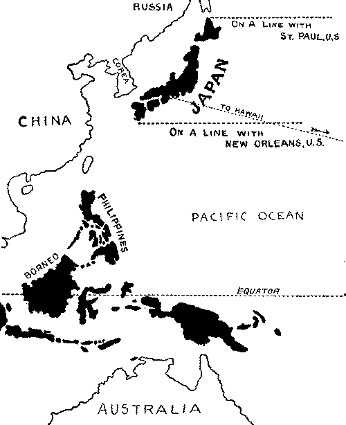 Japan's relation to eastern Asia. Japan's relation to eastern Asia.