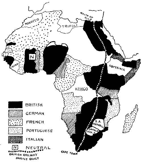 The partition of Africa. The partition of Africa.