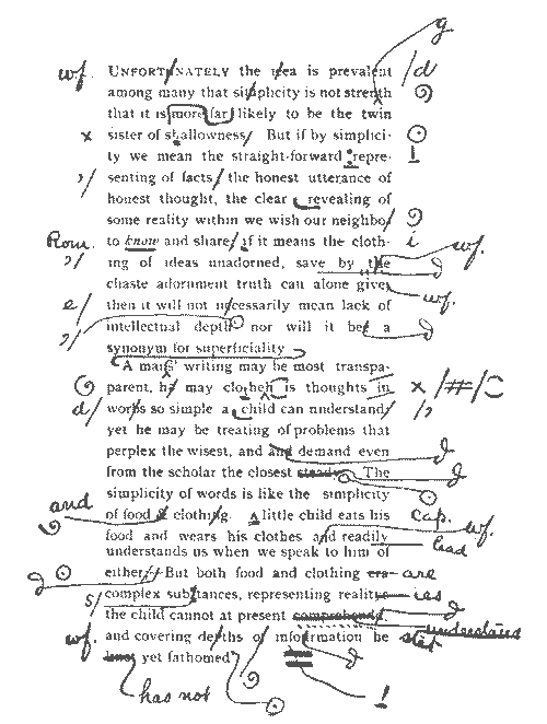 A printer's corrected proof. A printer's corrected proof.