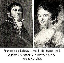 François de Balzac and Mme. F. de Balzac, parents of the great novelist