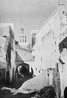 A TYPICAL MOORISH STREET. A TYPICAL MOORISH STREET.