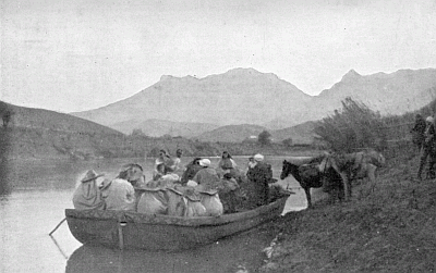 A FERRY-BOAT ON MARKET DAY. A FERRY-BOAT ON MARKET DAY.