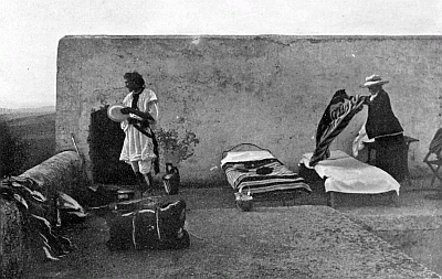 A BREEZY CAMPING-GROUND ON A ROOF-TOP. A BREEZY CAMPING-GROUND ON A ROOF-TOP.
