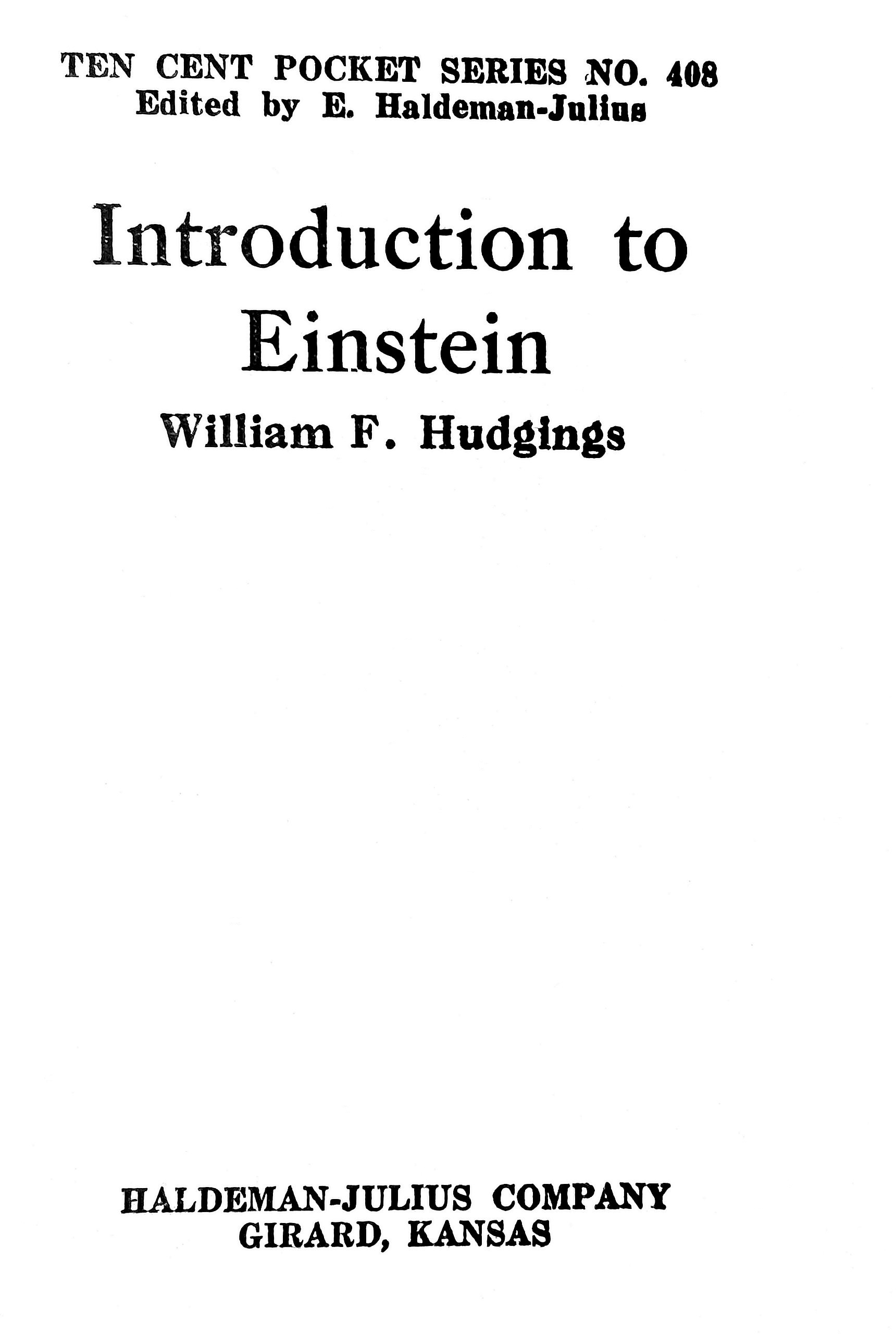 This book is a short, accessible guide explaining Albert Einstein’s theory of relativity for general readers.