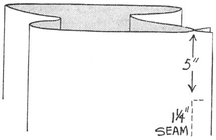 Stitched seam