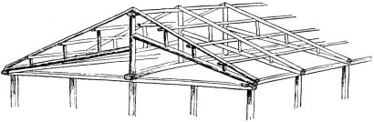 Fig 10.—Roof-frame of Large Building.