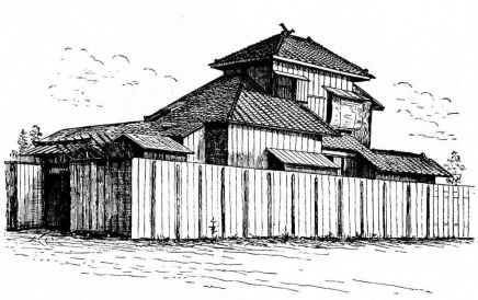 Fig. 36.—Street View of Dwelling in Tokio.