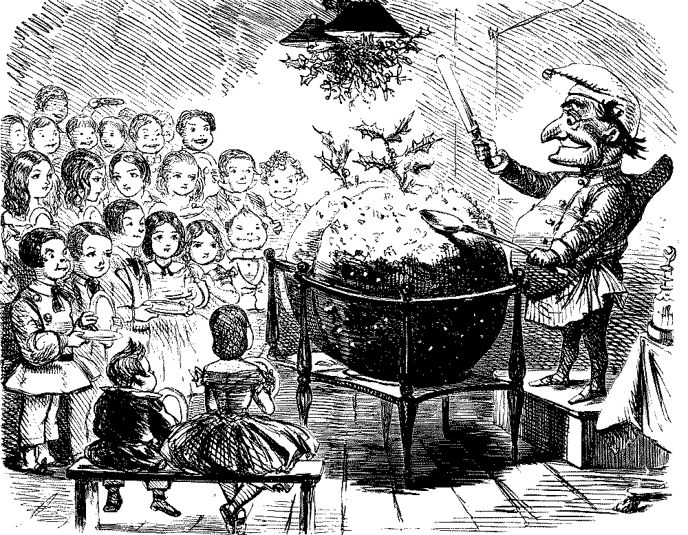 Mr. Punch with group of children.