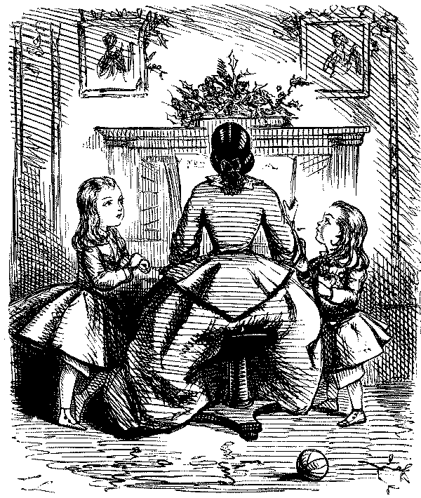 Two children with  mother.