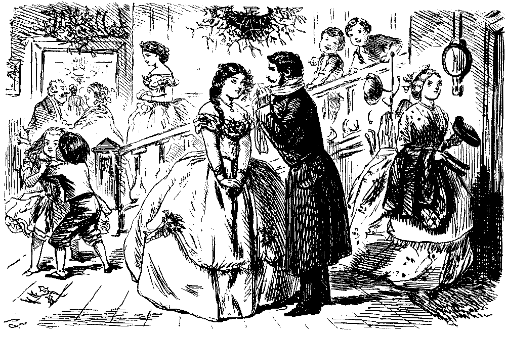 Man and woman dancing.