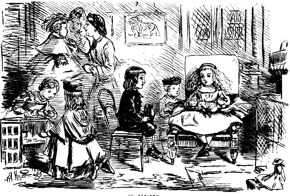 Children talking.