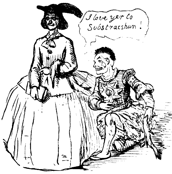 Man speaking to woman.