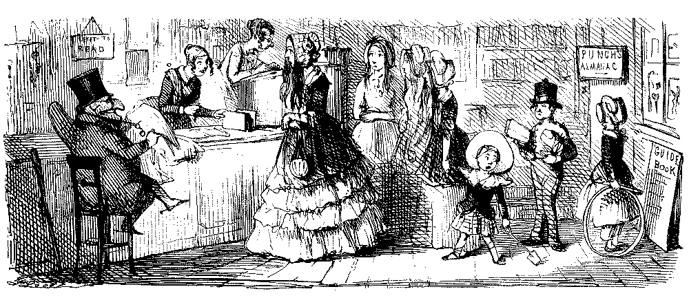 Lady at library counter.