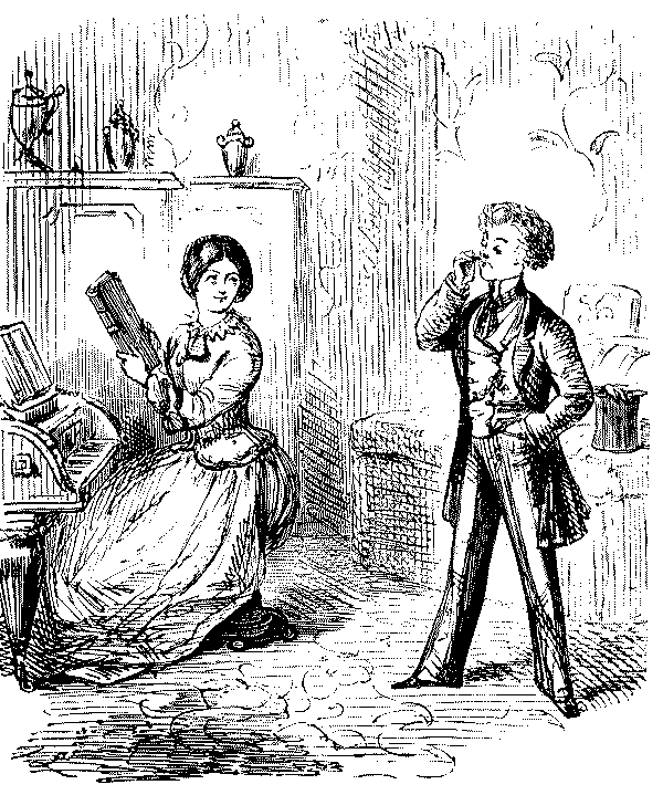 Man in conversation with  a lady.