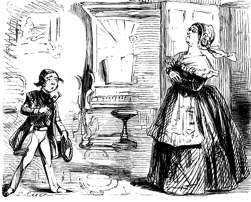 Suitor facing prospective mother-in-law