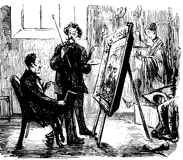 Artist with friend.