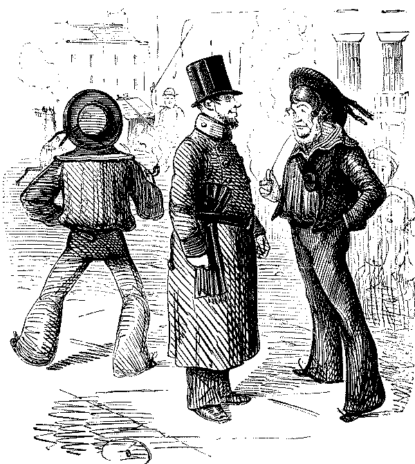 Policeman talking to sailor.