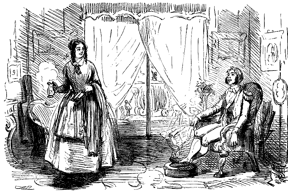 Two servants talking.