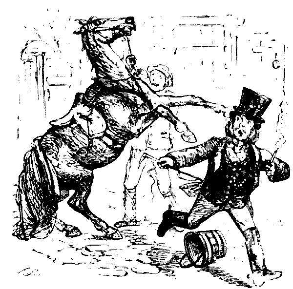 Rearing horse.