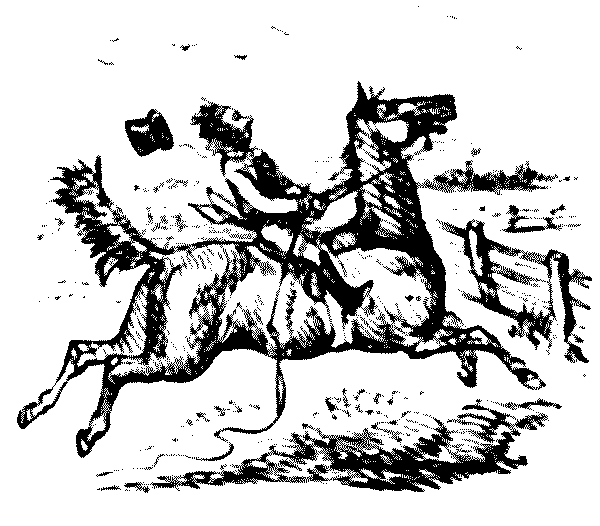 Galloping again.