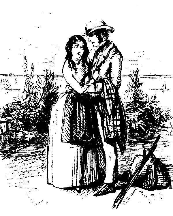 Man talking to wife.