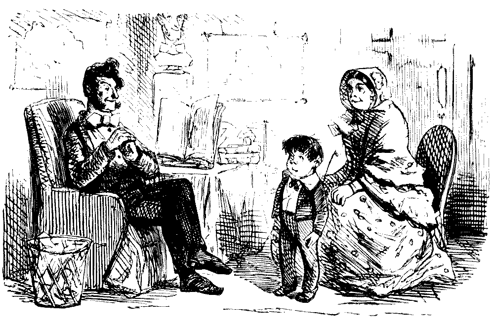 Woman and child with school principal.