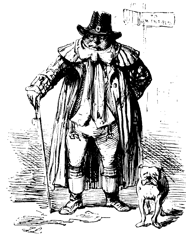 Portrat of man with dog.