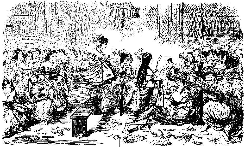 Crowd of ladies.