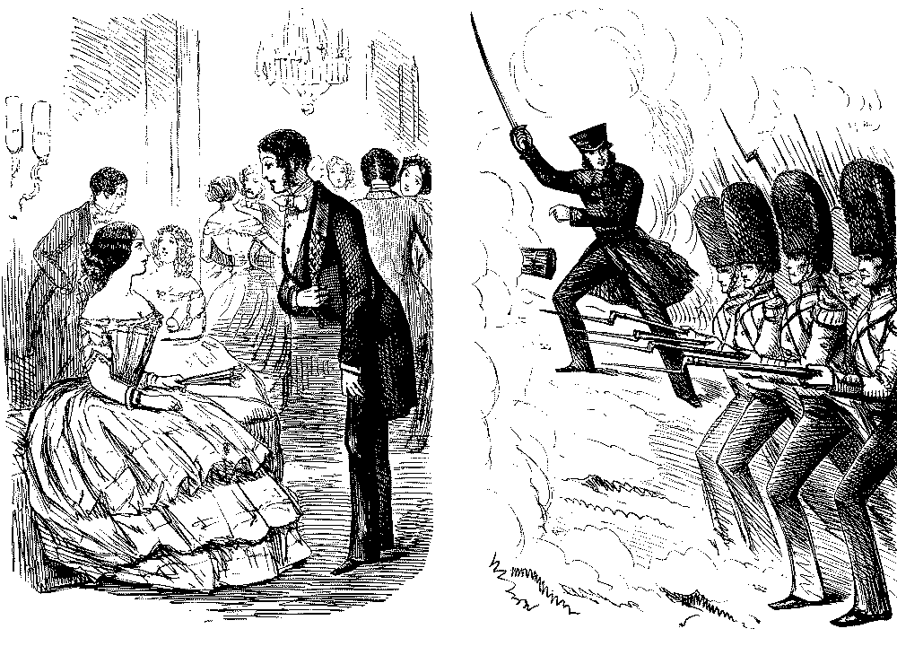 Guards at a dance and then in a battle