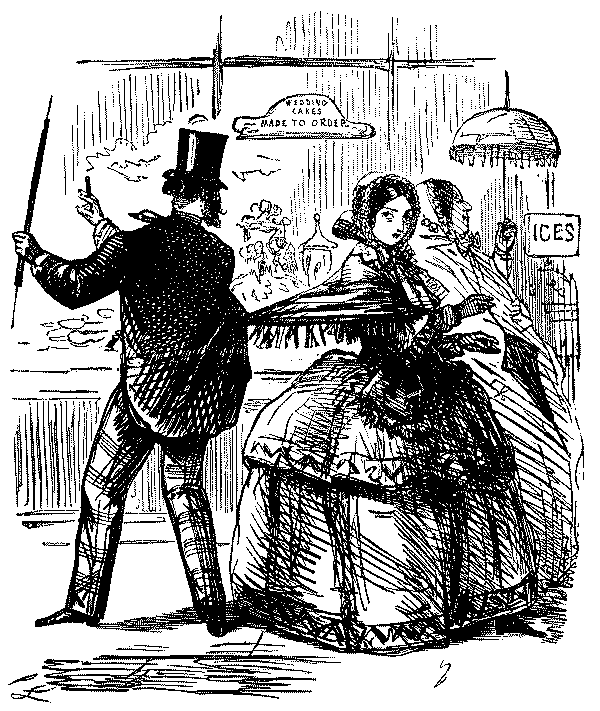 Woman with scarf caught in mans coat.