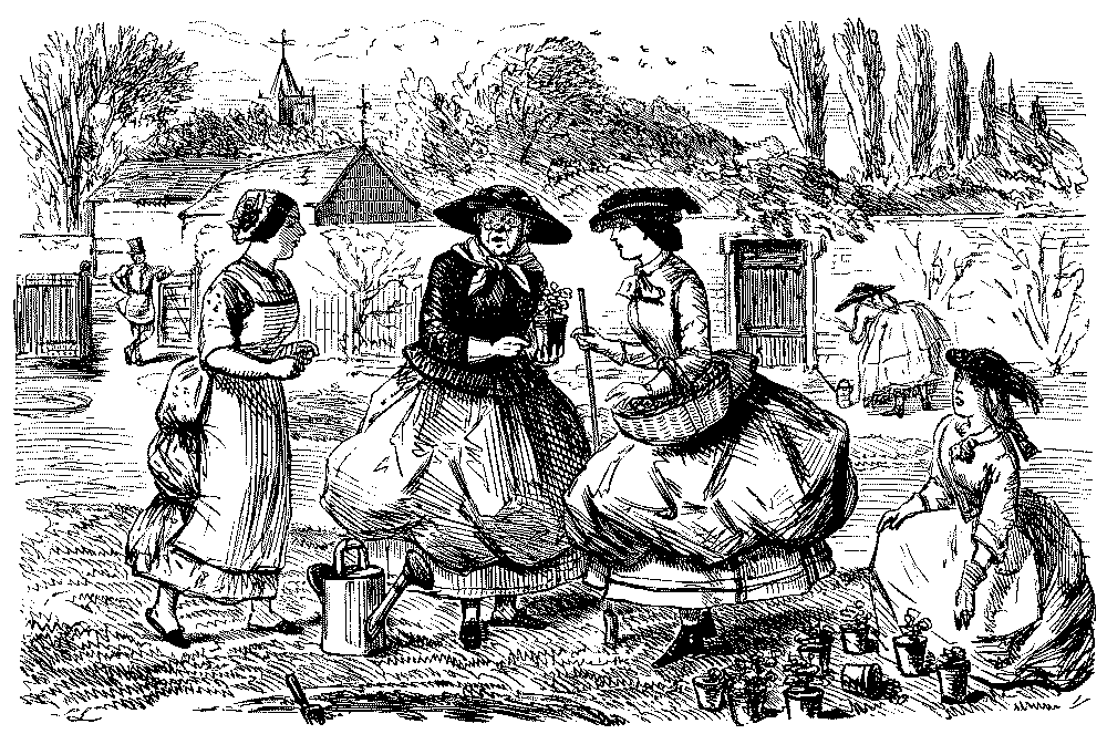 Maid with message from the butcher