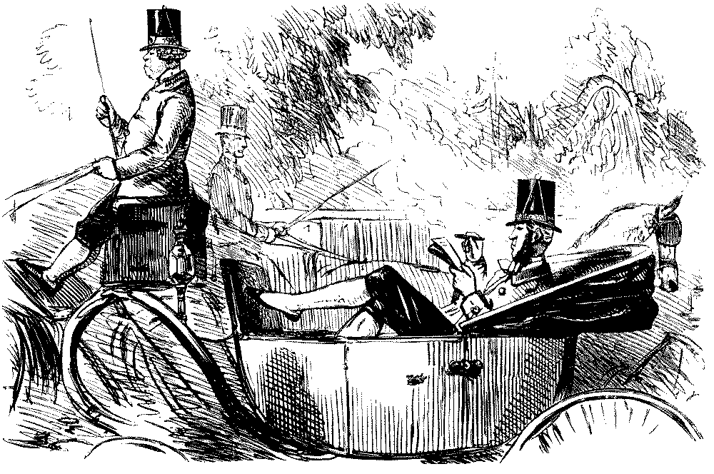 Gent. at ease in his carriage.