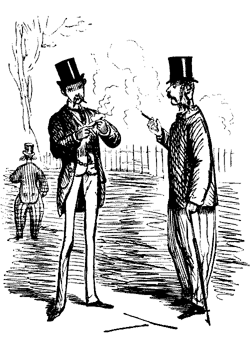 Two gentlemen talking.