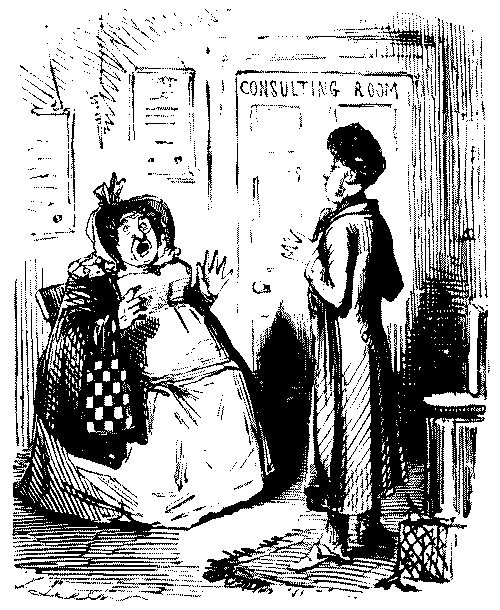 Lady consulting her doctor.